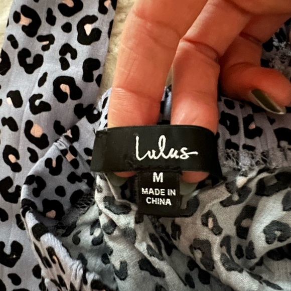 Make an Appearance Light Blue Leopard Print Jumpsuit by Lulu’s - Picture 7 of 8